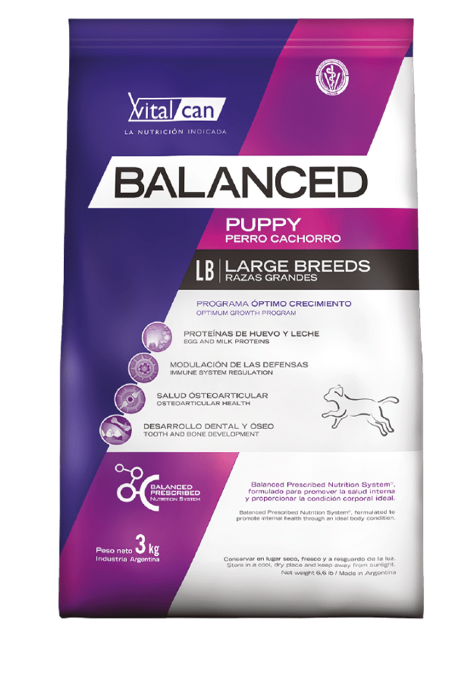 Виталкан Balanced Dog Puppy Large Breed для щенков крупных пород, курица
