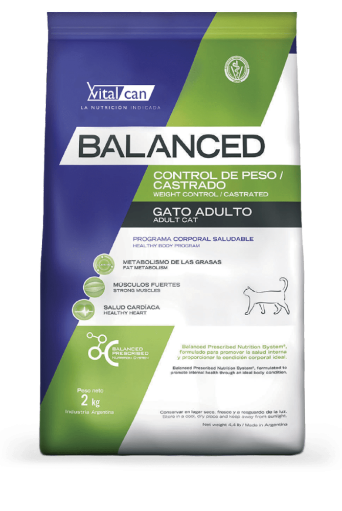 Виталкан Balanced Cat Weight Control / Castrated для стерилизованных кошек
