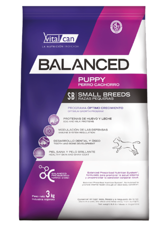 Виталкан Balanced Dog Puppy Small Breed для щенков мелких пород, курица