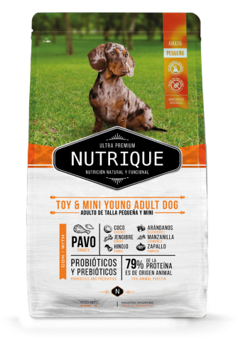 Виталкан Nutrique Toy & Mini Young Adult Dog д/взр. собак с индейкой и свининой